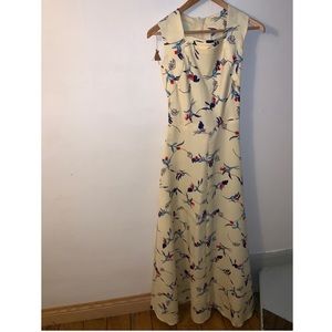 Handmade mid-70s vintage floral dress